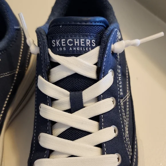 Skechers Blue and White Trendy Sneakers - Picture 2 of 5
